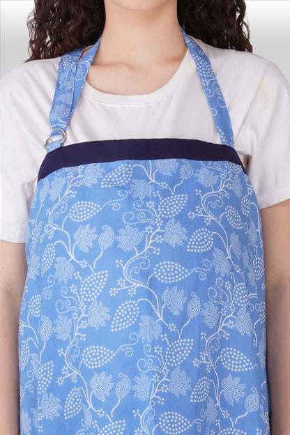 Pale Pink Cotton Printed Feeding Apron