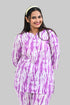 Pale Purple Cotton Printed Pyjama Set