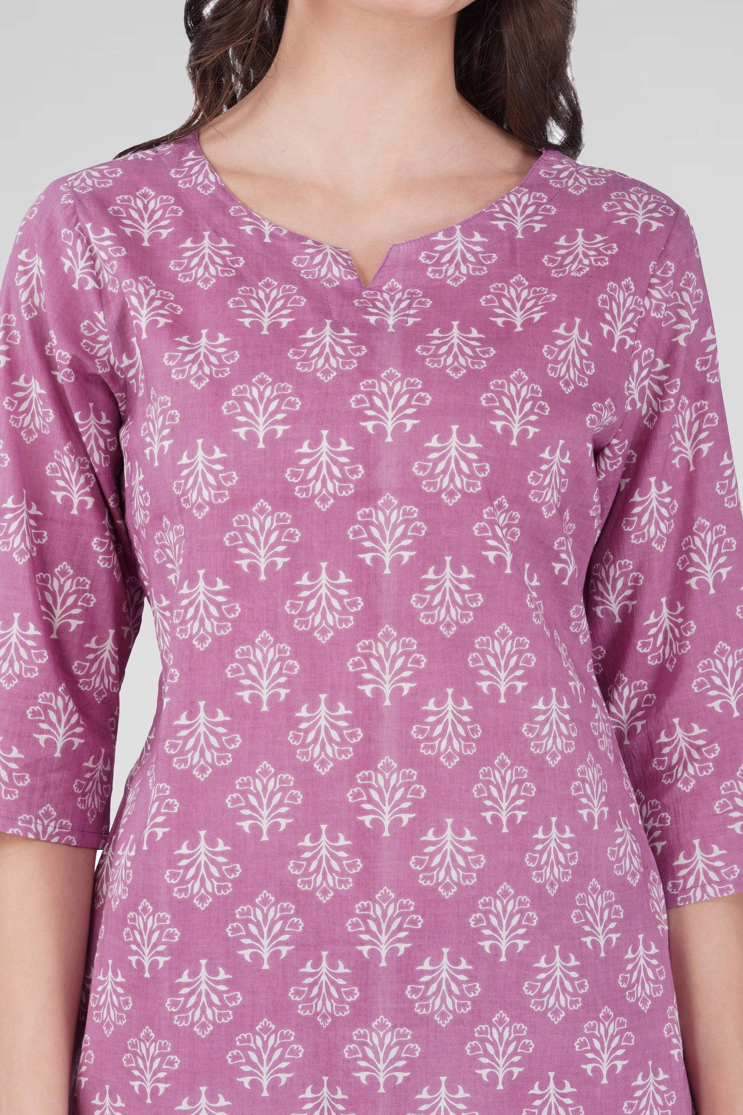 Pink Cotton Printed Pyjama Set