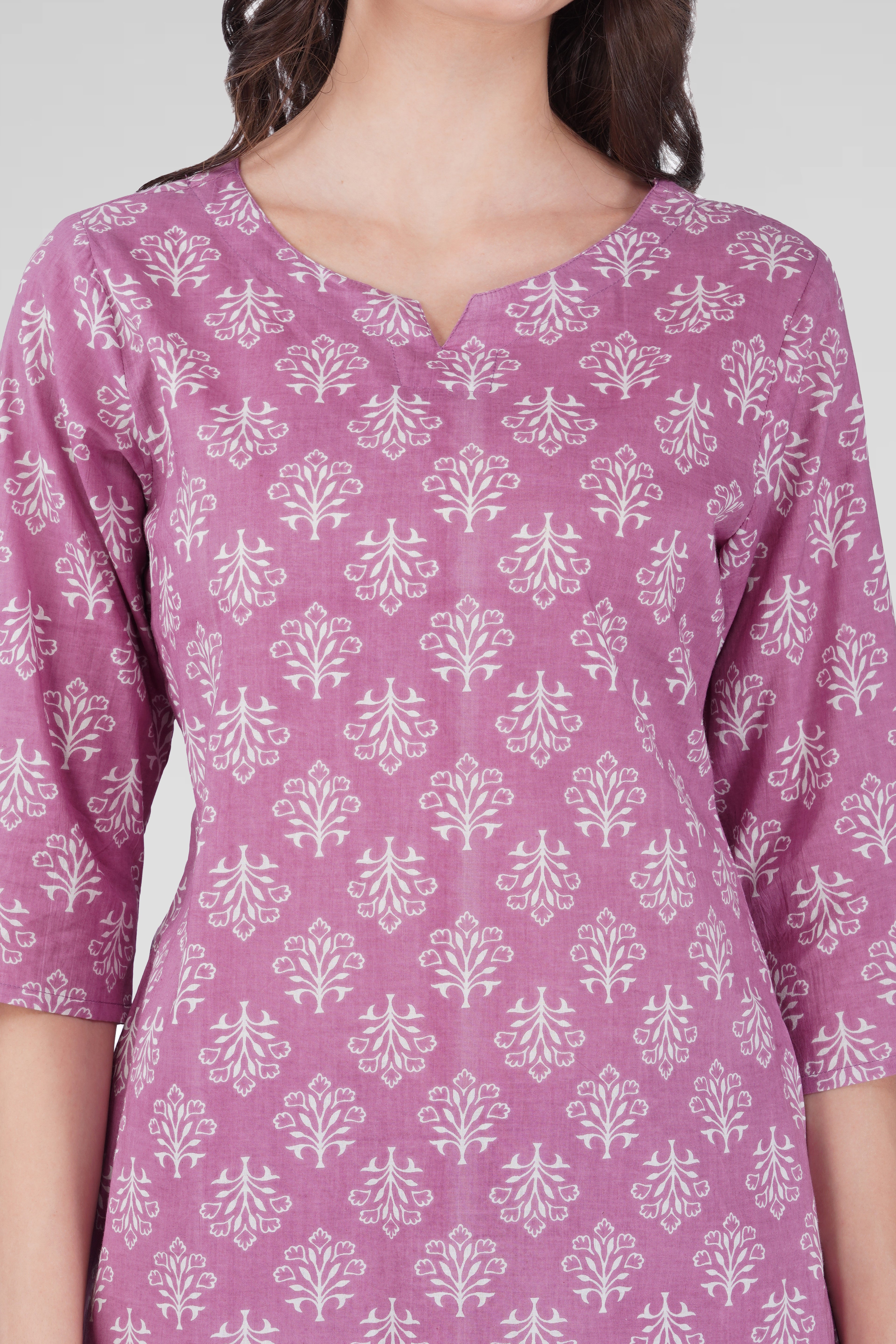 Pink Cotton Printed Pyjama Set