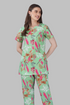 Soft Green Cotton Printed Pyjama Set