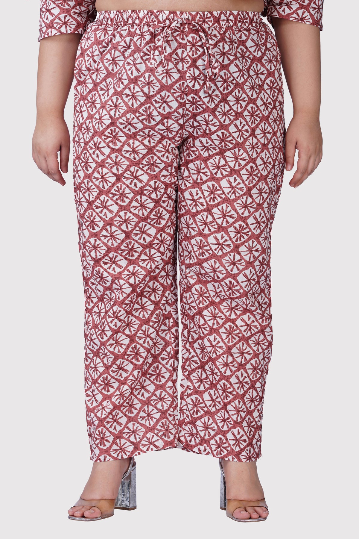 Turkish Rose Plus Size Cotton Printed Pyjama Set