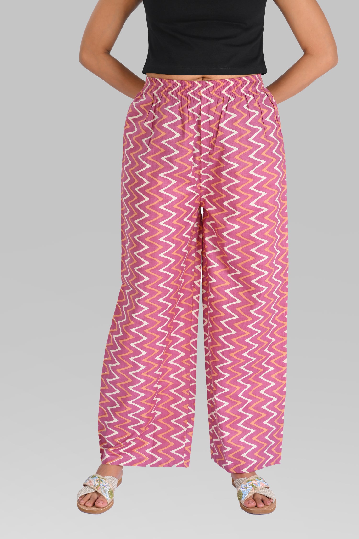 Twilight Lavender Cotton Printed Kurta Set