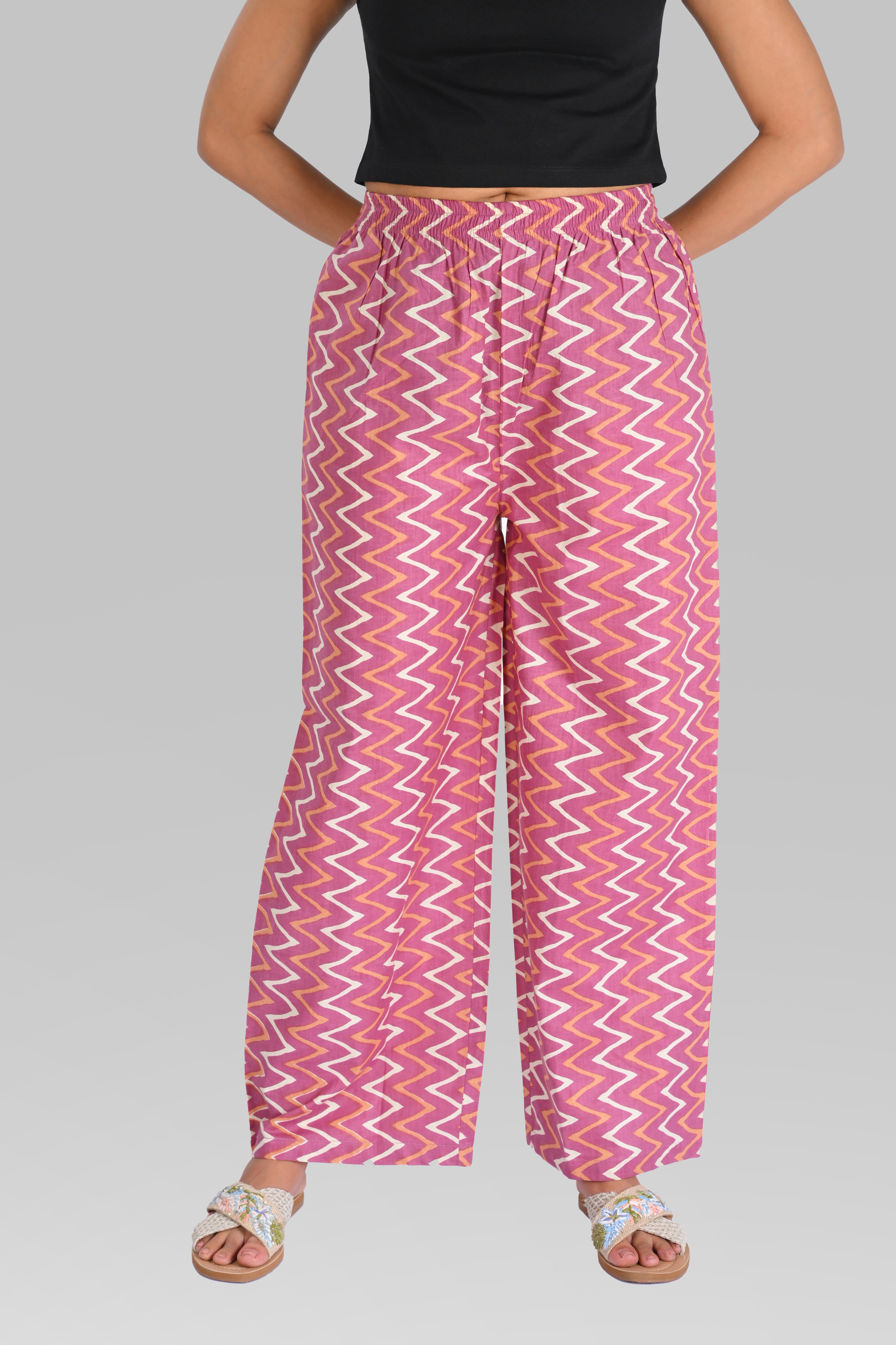 Twilight Lavender Cotton Printed Kurta Set