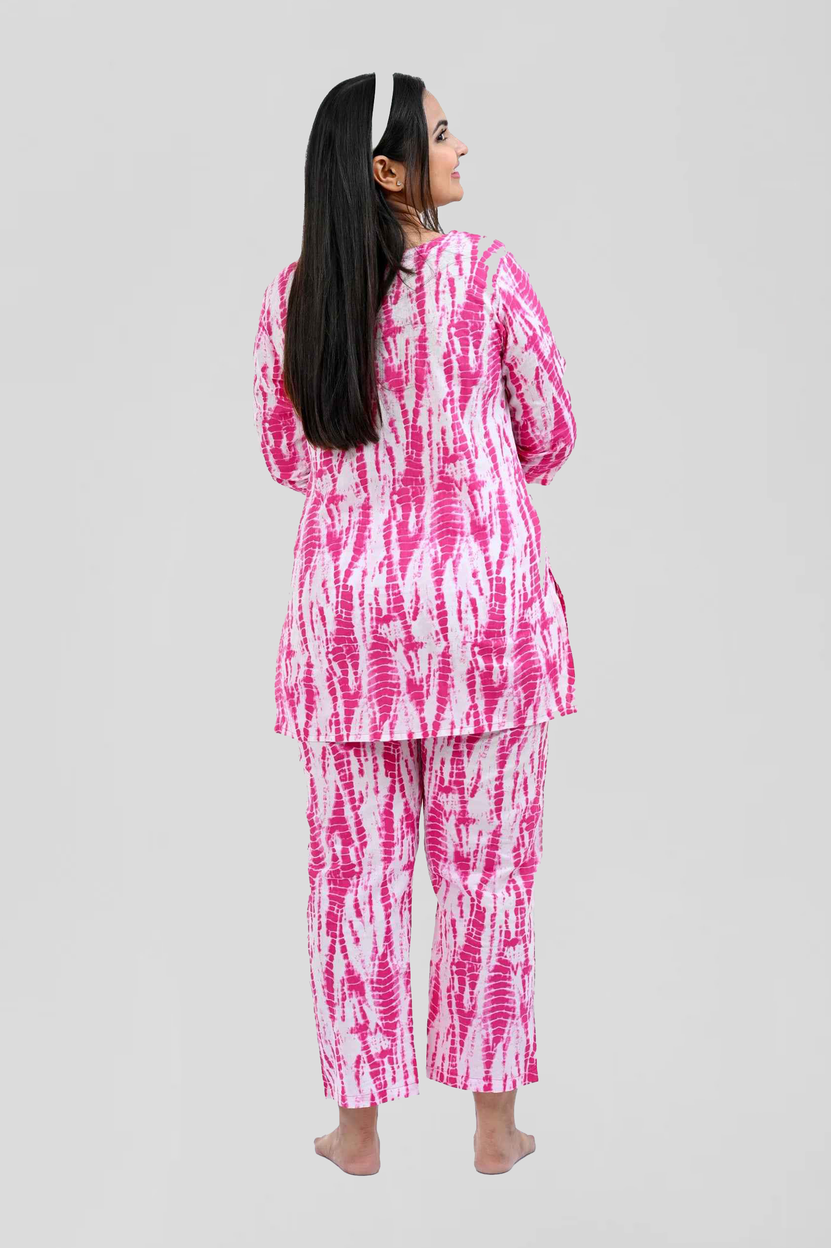 Hibiscus Cotton Printed Pyjama Set