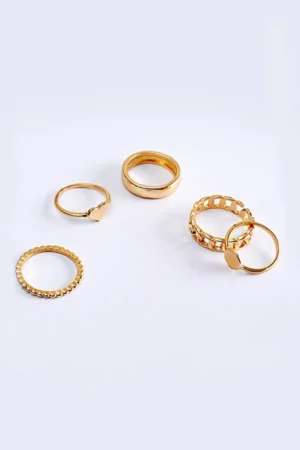 Sani Stackable Rings for Women- Set of 5